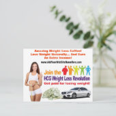 Gewichtsverlies Briefkaart (Staand voorkant)