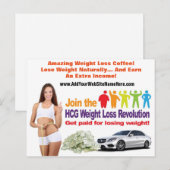 Gewichtsverlies Briefkaart (Voorkant / Achterkant)