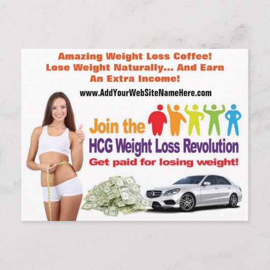 Gewichtsverlies Briefkaart (Voorkant)