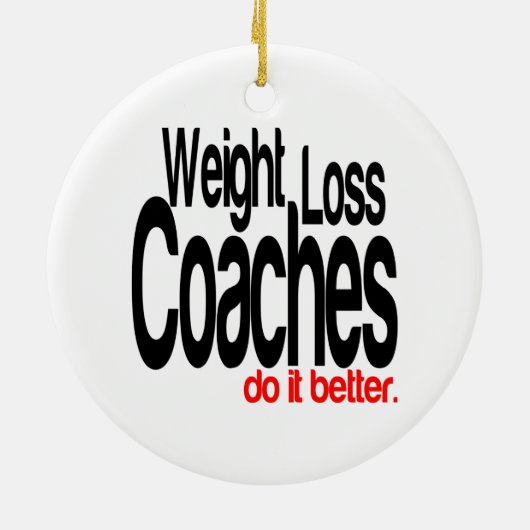 Gewichtsverlies coaches doen het beter keramisch ornament (Achterkant)