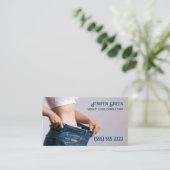 Gewichtsverlies Custom QR Visitekaartje (Staand voorkant)