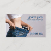 Gewichtsverlies Custom QR Visitekaartje (Voorkant)