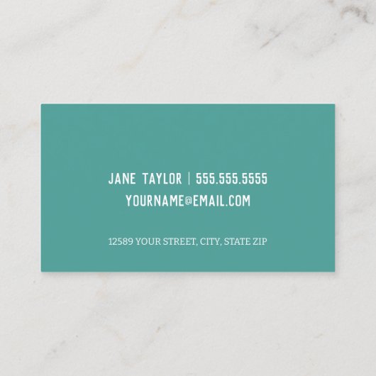 Gewichtsverlies Custom QR Visitekaartje (Achterkant)