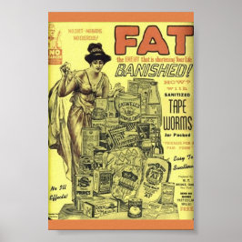  gewichtsverlies en GESANITISEERDE TAPE WORMS! Poster