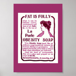  gewichtsverlies en OBESITY SOAP-Poster Poster