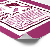 gewichtsverlies en OBESITY SOAP-Poster Poster (Hoek)