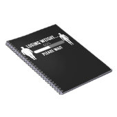 Gewichtsverlies Fitness voor dieet Motivatie overg Notitieboek (Rechterzijde)