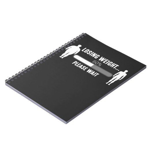 Gewichtsverlies Fitness voor dieet Motivatie overg Notitieboek (Linkerzijde)
