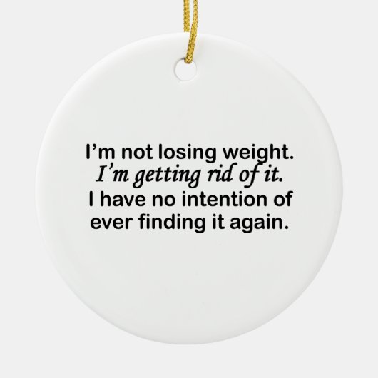 gewichtsverlies keramisch ornament (Voorkant)