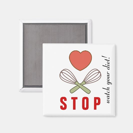 Gewichtsverlies Koelkast Magneet voor Diet Onderst (Voorkant / Achterkant)