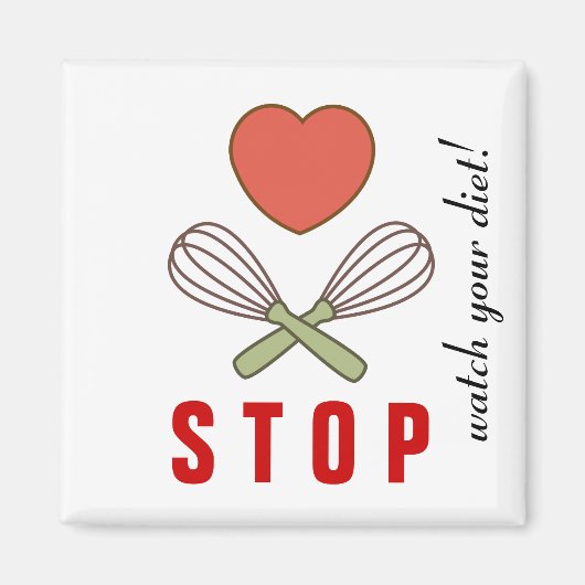 Gewichtsverlies Koelkast Magneet voor Diet Onderst (Voorkant)