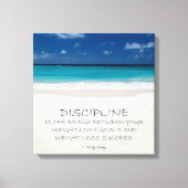 Gewichtsverlies Motivatie Canvas: Strand 03 Canvas Afdruk (Voorkant)