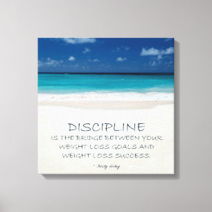 Gewichtsverlies Motivatie Canvas: Strand 03 Canvas Afdruk
