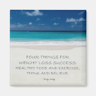 Gewichtsverlies Motivatie magneet: Beach 10 Magneet