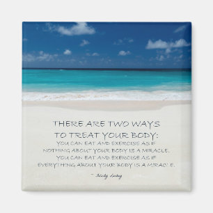 Gewichtsverlies Motivatie magneet: Beach 19 Magneet