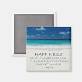 Gewichtsverlies Motivatie magneet: strand 16 Magneet (Voorkant / Achterkant)