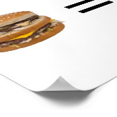 Gewichtsverlies poster Snel voedsel Gezonde eetgew (Hoek)