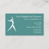 Gewichtsverlies programma visitekaartje (Voorkant)