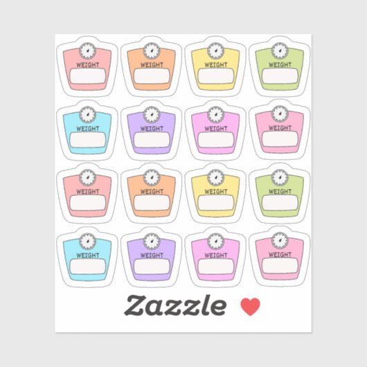 Gewichtsverlies Schaal Write-On Blanco Labels Plan (Vel)