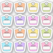 Gewichtsverlies Schaal Write-On Blanco Labels Plan (Voorkant)