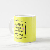 Gewichtsverlies Succes Viering Motivatie Quote Koffiemok (Voorkant links)