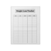 Gewichtsverlies Tracker  Notitieblok (Linkerzijde)