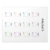  gewichtsverlies Tracker Sjabloon Notitieblok (Voorkant)