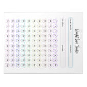  gewichtsverlies Tracker Sjabloon Notitieblok (Voorkant)