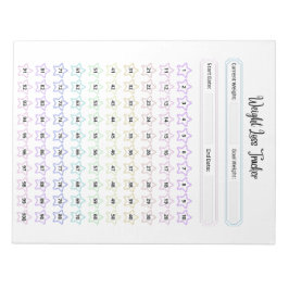  gewichtsverlies Tracker Sjabloon Notitieblok