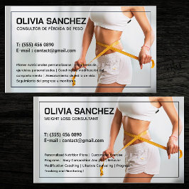 Gewichtsverlies Tweetalig Spaans Visitekaartje