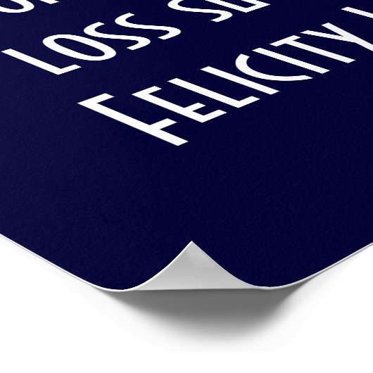 Gewichtsverlies Verantwoordelijkheid 1 Poster (Hoek)