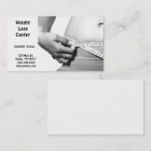 Gewichtsverlies Visitekaartje (Voorkant / Achterkant)