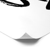 Gewichtszwart-wit kinder hockey poster (Hoek)