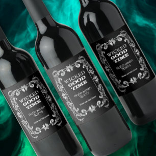 Gewichtte Tijdige Halloween Spirits Wijn Etiket