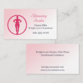 Gewichtverlies Slimme consultant Visitekaartje (Voorkant / Achterkant)