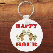 Gewichtvolle Happy Hour Dumbbells Sleutelhanger (Voorkant)