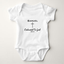 Gewijd aan God, Baby Naam | Cross Romper