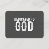 GEWIJD AAN GOD COOL SCHATTIGEE GRIJZE AANGEPASTE W VISITEKAARTJE (Achterkant)