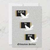 Gewijd tot kerkelijke uitnodiging (Voorkant)