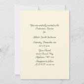 Gewijd tot kerkelijke uitnodiging (Achterkant)