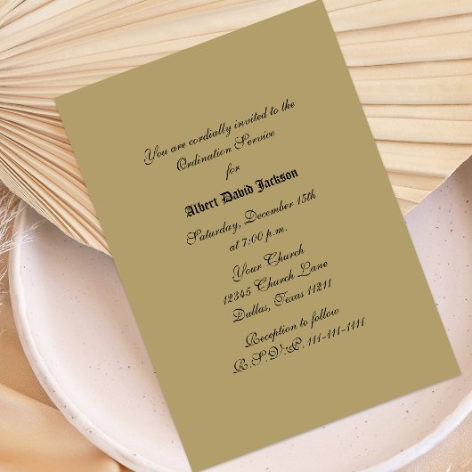 Gewijd tot kerkelijke uitnodiging