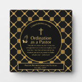 Gewijde Bijbeltekst Nieuw Toegewijd Pastor Ontworp Fotoplaat (Voorkant)