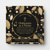 Gewijde Bijbeltekst voor pas gewijde pastor op maa Fotoplaat (Voorkant)