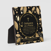 Gewijde Bijbeltekst voor pas gewijde pastor op maa Fotoplaat (Voorkant)