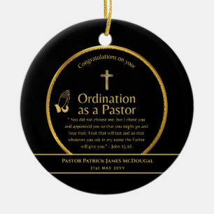 Gewijde Bijbelvers Nieuw Gewijde Pastors Biblevers Keramisch Ornament