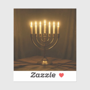 Gewijde Licht – Chanukka Lichtfeest Vierkant Sticker