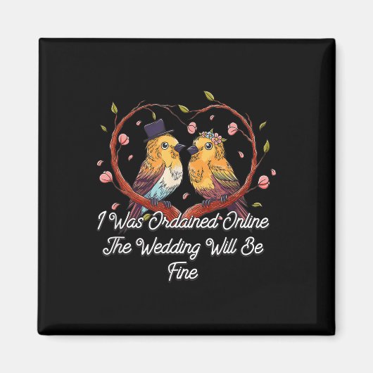 Gewijde online bruiloft zal een goede ambtenaar zi magneet (Voorkant)