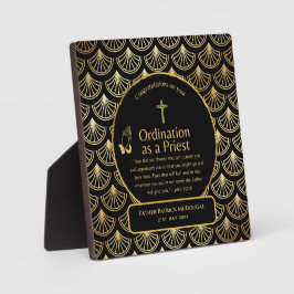 Gewijde priester geschenk pastor diaken wijding op fotoplaat