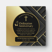 Gewijde priester gift pastor diaken wijding aangep fotoplaat (Voorkant)