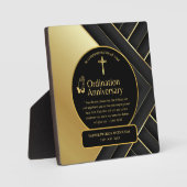 Gewijde priester gift pastor diaken wijding aangep fotoplaat (Voorkant)